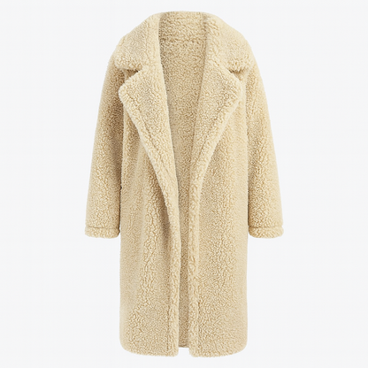 Isla | Trendy Warm Long Teddy Coat for Women - Northeart Couture
