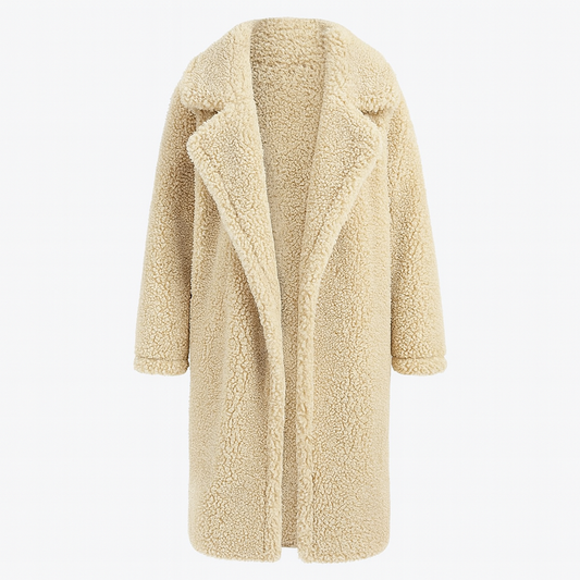 Isla | Trendy Warm Long Teddy Coat for Women - Northeart Couture