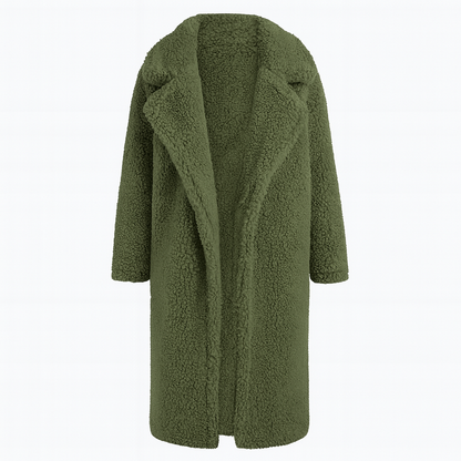 Isla | Trendy Warm Long Teddy Coat for Women - Northeart Couture