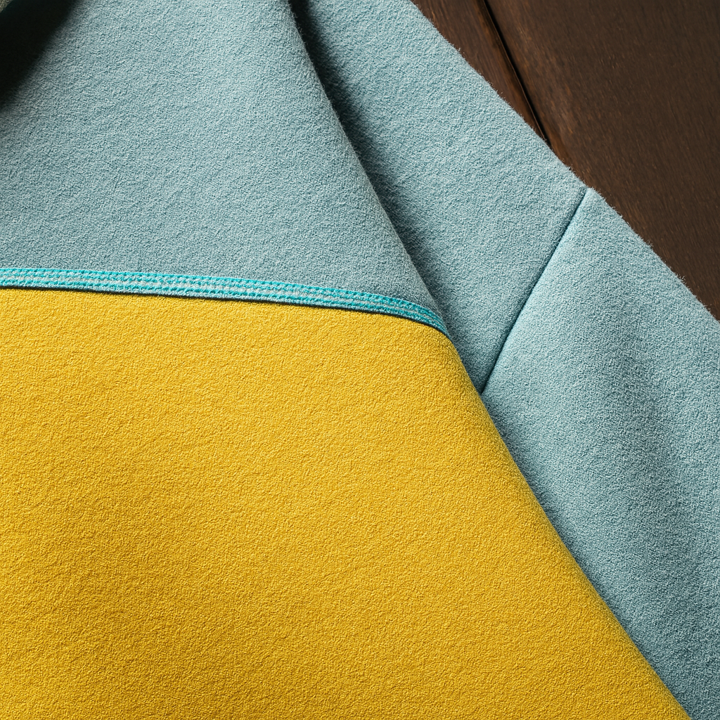 Kai | Oversized Cotton Hoodie with Patchwork Detail - Northeart Couture