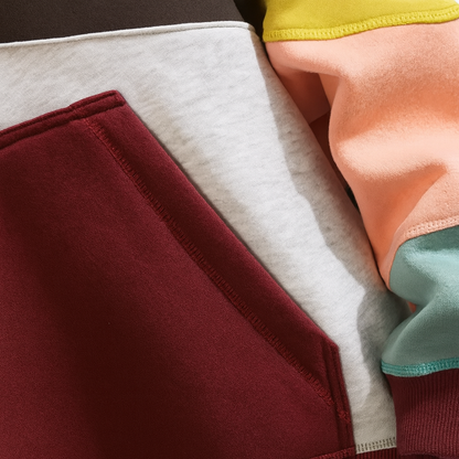 Kai | Oversized Cotton Hoodie with Patchwork Detail - Northeart Couture