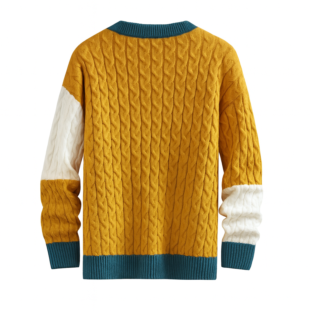 Arlo | Men Color Block Knit Sweater - Northeart Couture