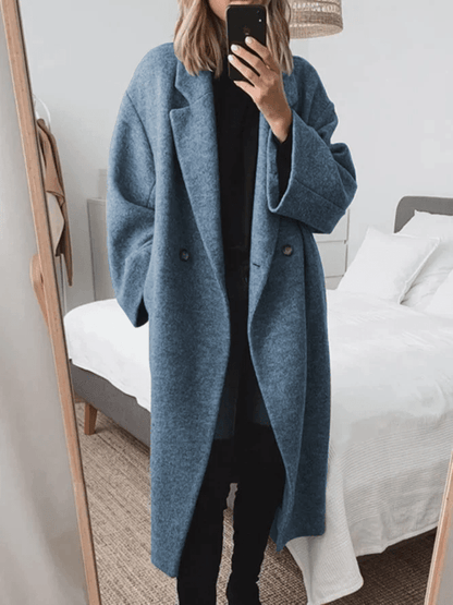 Kelly | Elegant Long Women Winter Coat with Classic Tailored Design - Northeart Couture