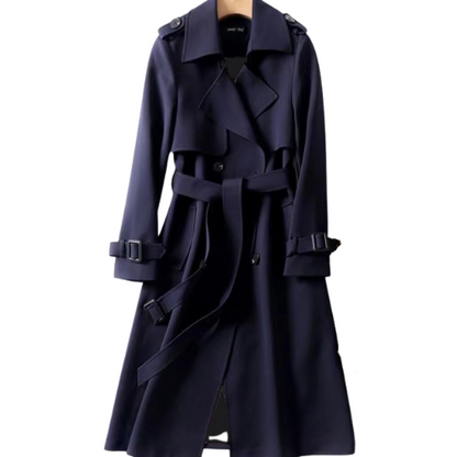 Astra | Stylish Women Trench Coat with Belted Waist and Double-Breasted Design - Northeart Couture