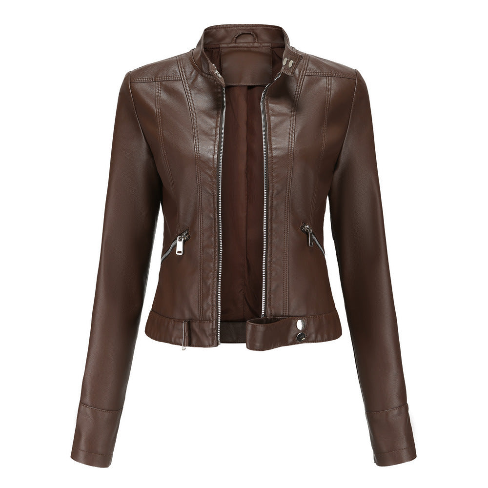 Freya | Classic Slim Leather Jacket for Women - Northeart Couture