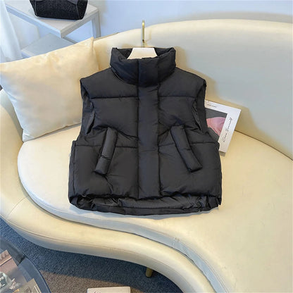 Anya | Modern Cropped Windproof Jacket Vest for Everyday Versatility - Northeart Couture