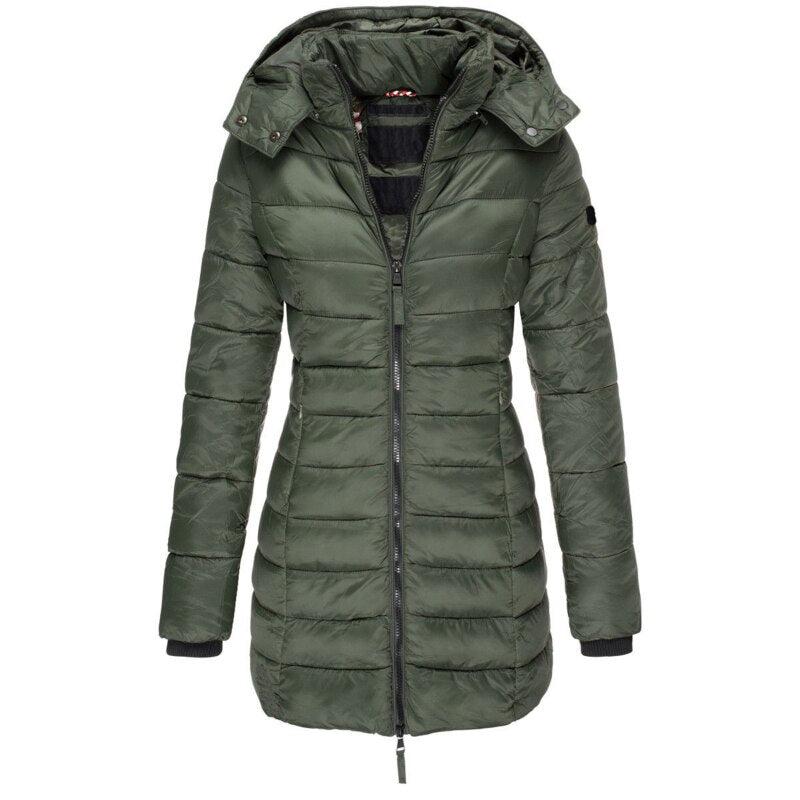 Olivia | Women Down Jacket with Hood - Northeart Couture