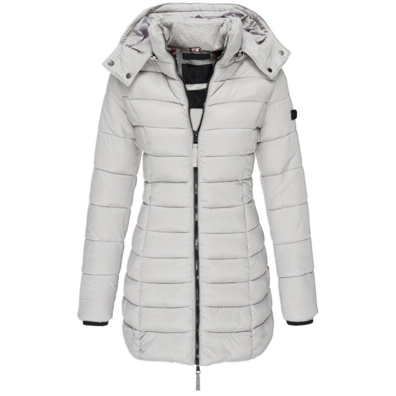 Olivia | Women Down Jacket with Hood - Northeart Couture